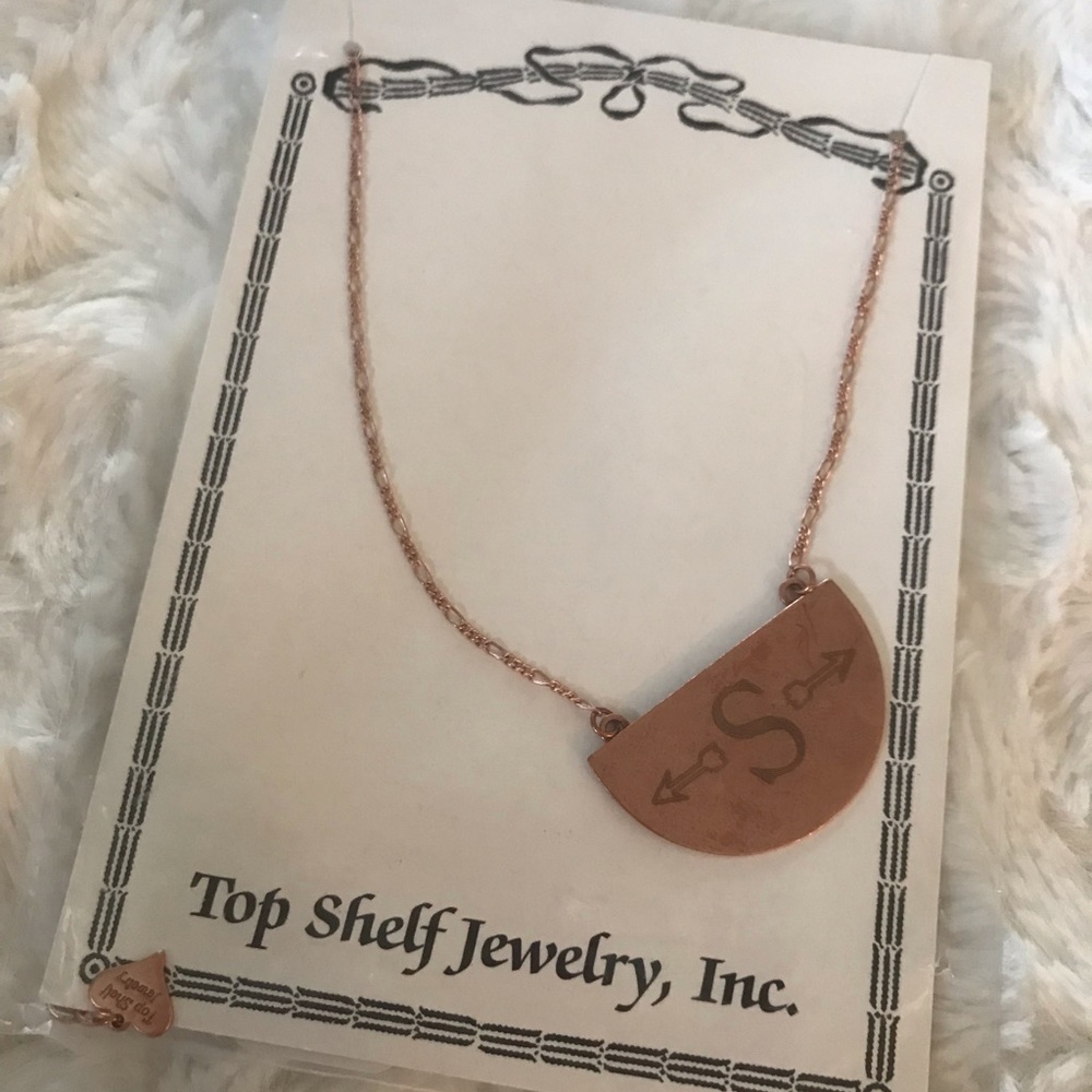 “S” Arrow initial necklace